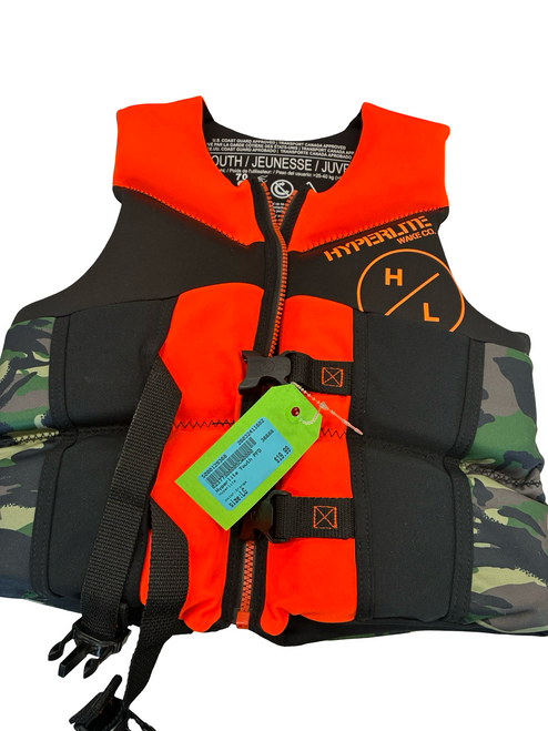 Vist Large View of Product Image Which is Used Hyperlite Youth PFD Orange LG