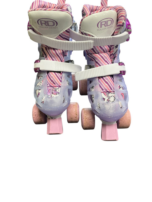 Vist Large View of Product Image Which is Used RollerDerby UNICORN Child Roller Quad Skates Purple Adjustable