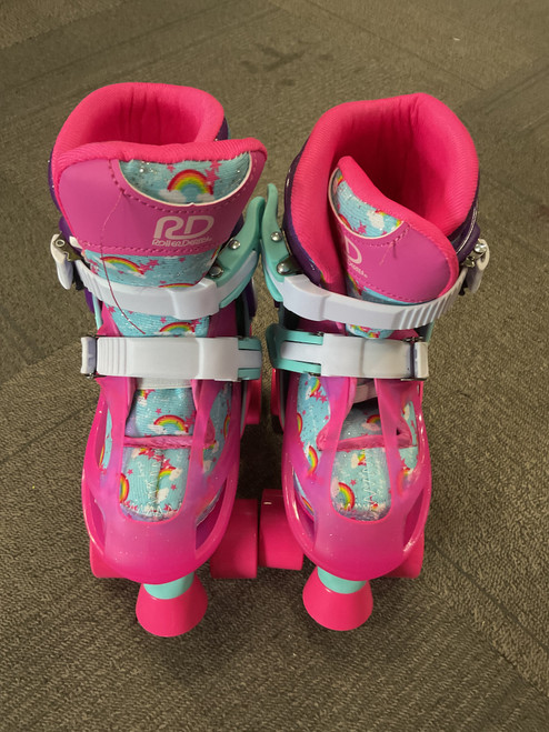 Vist Large View of Product Image Which is Used RollerDerby UNICORN QUAD SKATES Child Roller Quad Skates Pink Adjustable