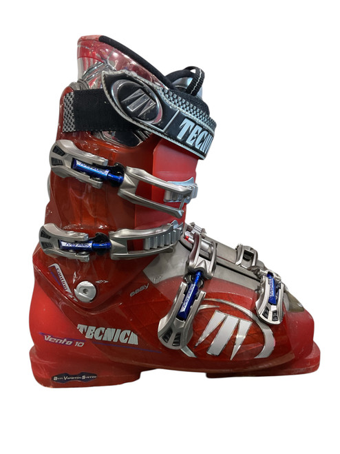 Vist Large View of Product Image Which is Used Tecnica HIPERFIT VENTO10 Mens DH Ski Boot Orange 280 MP - M10 - W11