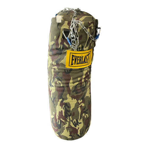 Vist Large View of Product Image Which is Used Everlast CAMO BAG Boxing Heavy Bag Green 80 lb
