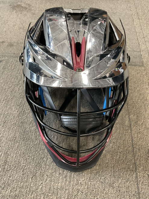 Vist Large View of Product Image Which is Used Cascade XRS Lacrosse Helmet Chrome One Size
