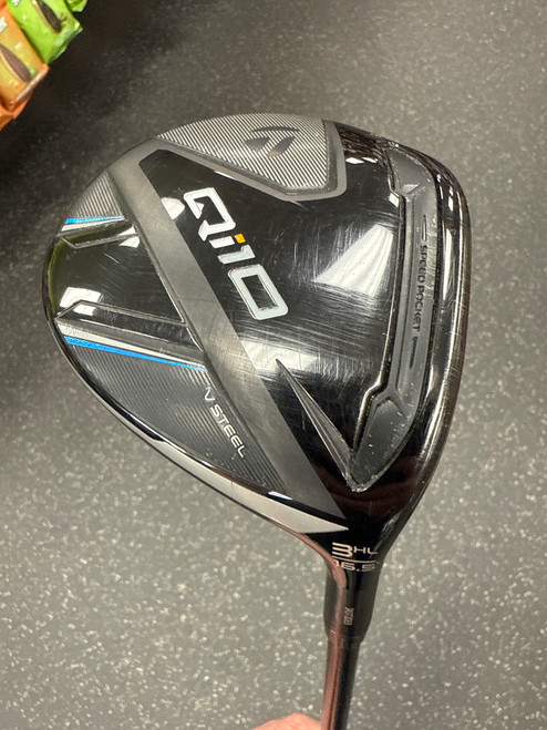 Vist Large View of Product Image Which is Used Taylormade QI10 1” SHORT Mens Fairway Wood RH 3 Wood