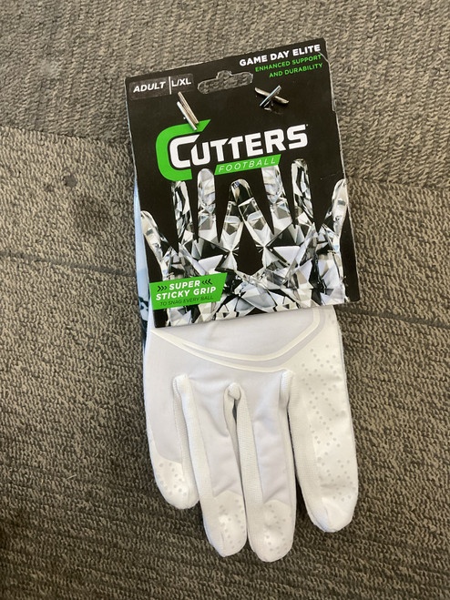 Vist Large View of Product Image Which is Used Cutters SUPER STICKY ADULT FB Gloves White XL