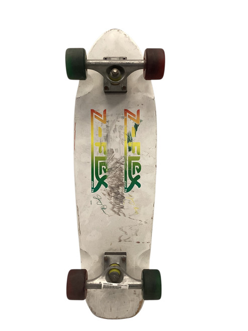 Vist Large View of Product Image Which is Used PINTAIL ROSTA Complete Skateboard White 7 1/2"