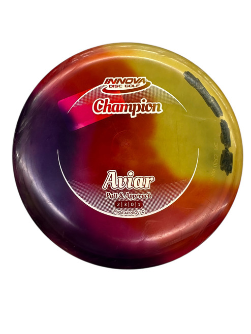 Vist Large View of Product Image Which is Used Innova CHAMPION AVIAR Disc Golf Putter Red