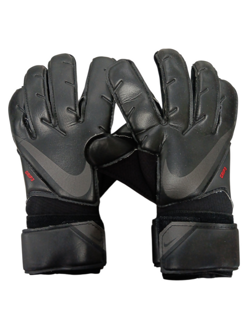 Vist Large View of Product Image Which is Used Nike GOALIE GLOVES Soccer Goalie Gloves Black 5