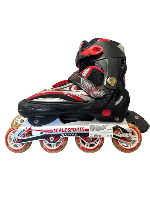 Vist Large View of Product Image Which is Used SCALE SPORTS Senior Rec Fitness Skates Black Adjustable