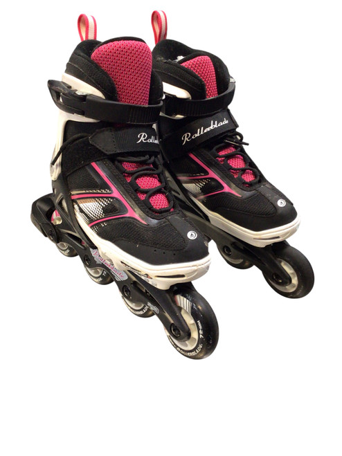 Vist Large View of Product Image Which is Used Rollerblade SG3 Junior Rec Fitness Skates Black Junior 02