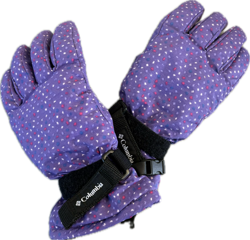 Vist Large View of Product Image Which is Used Columbia Outerwear Girls Gloves Purple Junior