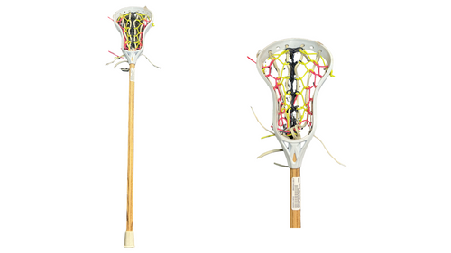 Vist Large View of Product Image Which is Used NATURE BOYS LAX STICK Jr Atk/Mid Complete Stick White