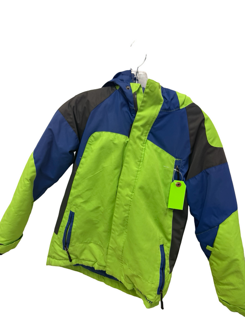 Vist Large View of Product Image Which is Used Arctix 5K Youth Snow Jacket Y Navy Blue / Lime Green MD