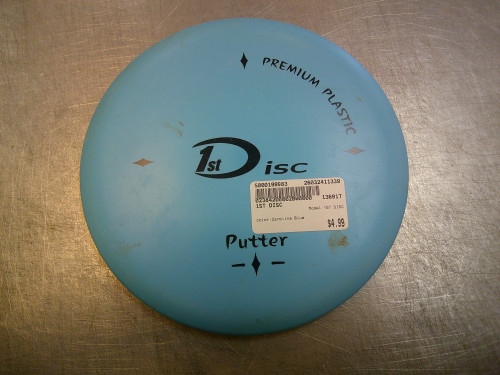 Vist Large View of Product Image Which is Used 1ST DISC Disc Golf Putter Carolina Blue