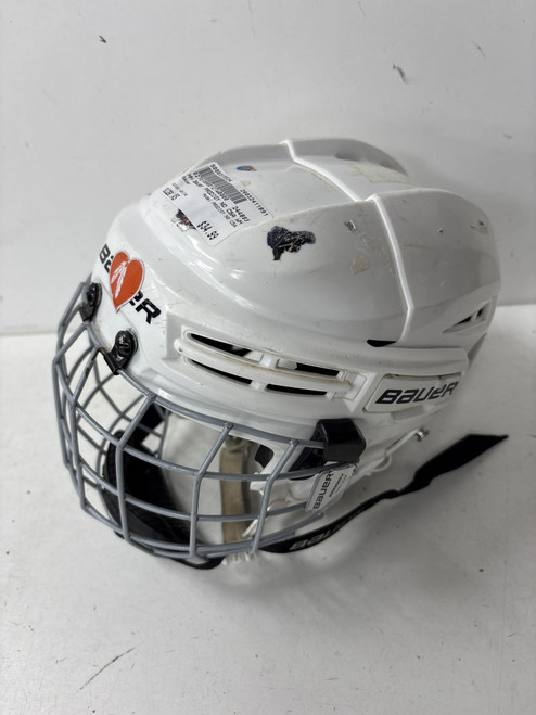 Vist Large View of Product Image Which is Used Bauer PRODIGY NO CSA Helmet Cage Combo White XS