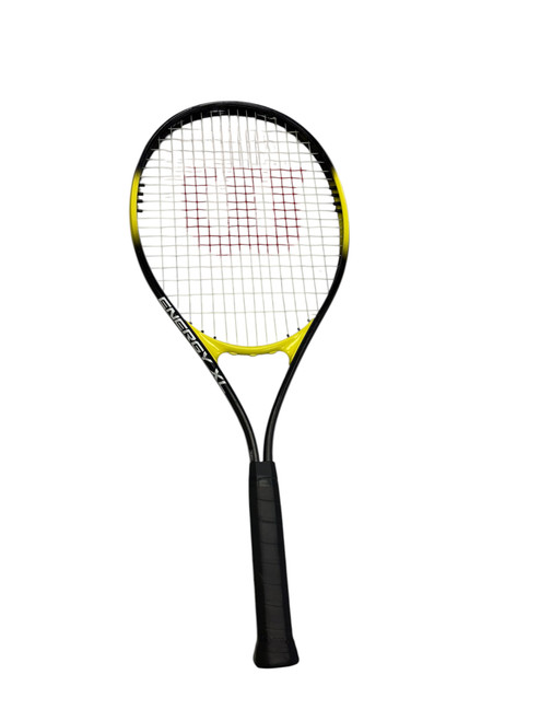 Vist Large View of Product Image Which is Used Wilson ENERGY XL Adult Tennis Racquet Black Unknown