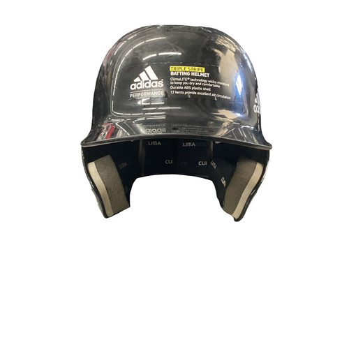 Vist Large View of Product Image Which is Used Adidas TRIPLE STRIPE 6 3/8 - 7 3/8 Batting Helmet No Mask Black S/M