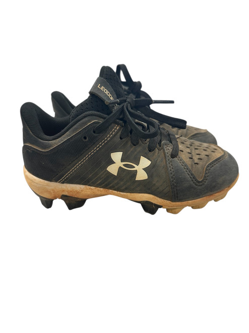 Vist Large View of Product Image Which is Used Under Armour BASEBALL CLEAT BB/SB Cleats Black Youth 11.0