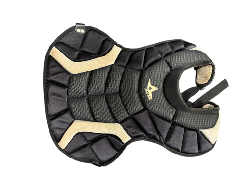 Vist Large View of Product Image Which is Used All-Star CP1216S7 Catchers Chest Protector Black Junior
