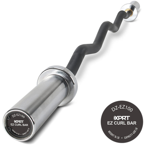 Vist Large View of Product Image Which is XPRT Fitness Olympic EZ Curl Bar #DZEZ100