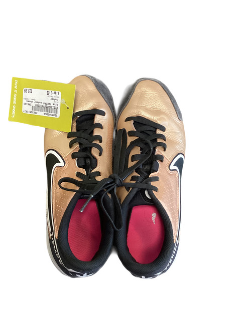 Vist Large View of Product Image Which is Used Nike TIEMPO Soccer Indoor Shoes Beige Junior 06