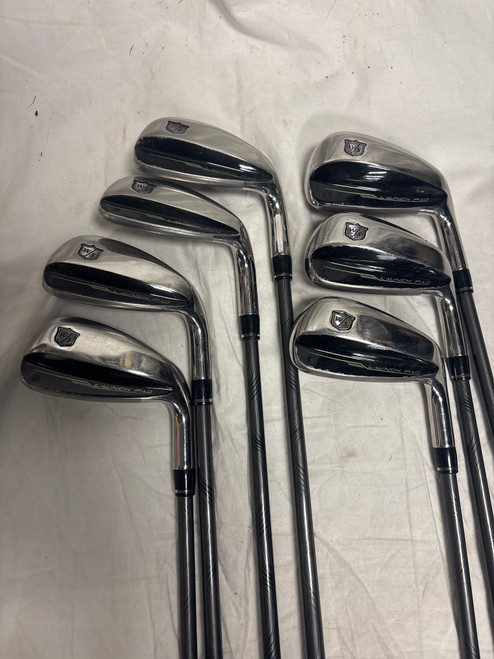 Vist Large View of Product Image Which is Used Wilson LAUCH Mens Iron Set RH 5I-GW/AW