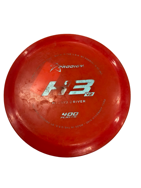 Vist Large View of Product Image Which is Used Prodigy H3V2 400 Disc Golf Driver Red