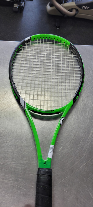 Vist Large View of Product Image Which is Used Pro Kennex PRO TOUR PLUS Adult Tennis Racquet Green 4 3/8"