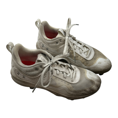 Vist Large View of Product Image Which is Used Under Armour GLYDE BB/SB CLEATS 6.5 BB/SB Cleats White Senior 6.5