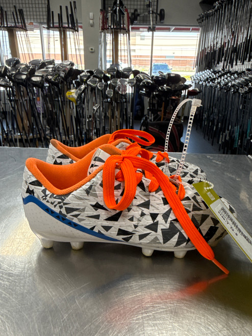 Vist Large View of Product Image Which is Used Soccer Cleats White Youth 12.0