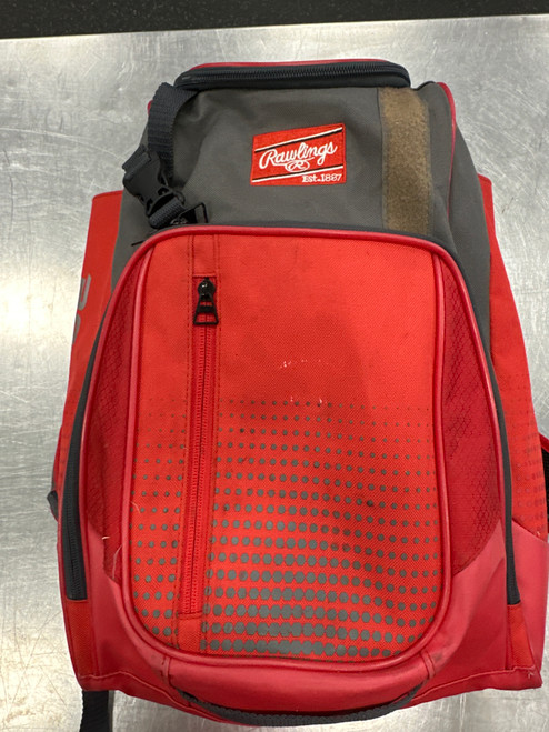 Vist Large View of Product Image Which is Used Rawlings BACKPACK BB/SB Player Backpack Red