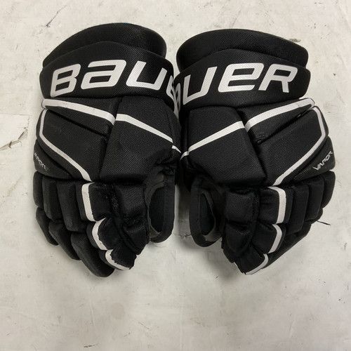 Vist Large View of Product Image Which is Used Bauer VAPOR VOLT Junior Gloves Black And Carolina Blue 10"