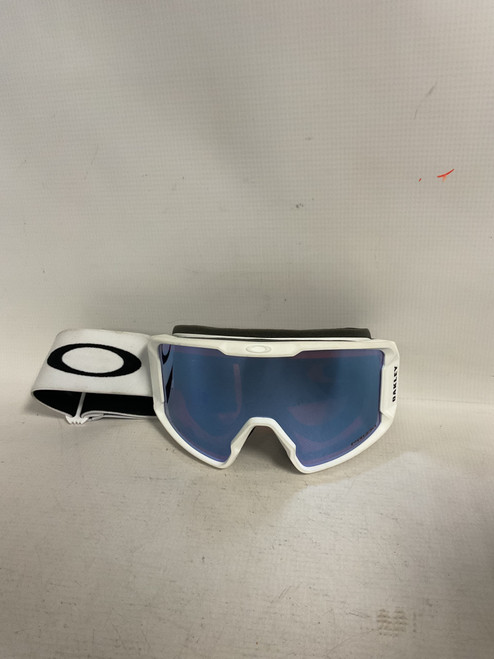 Vist Large View of Product Image Which is Used Oakley LINE MINER Snow Goggles Adult White
