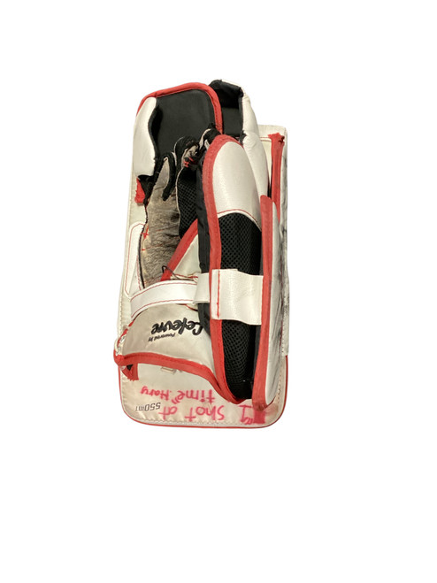 Vist Large View of Product Image Which is Used CCM RETRO FLEX 550INT Inter Goalie Blocker White
