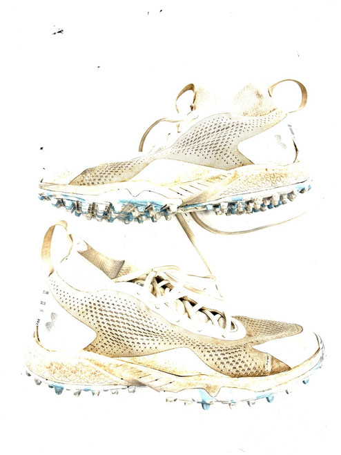 Vist Large View of Product Image Which is Used Under Armour TURFS LAX Cleats Womens White Senior 8.5