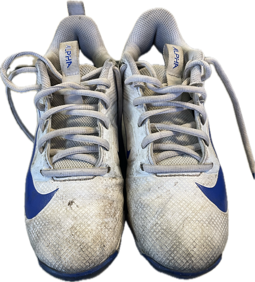 Vist Large View of Product Image Which is Used Nike ALPHA BB/SB Cleats White Junior 02.5