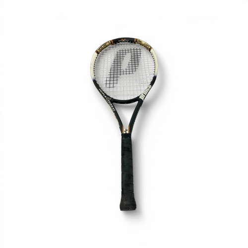 Vist Large View of Product Image Which is Used Prince TRIPLE THREAT Adult Tennis Racquet Black 4 1/2"