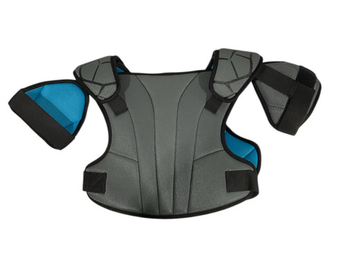 Vist Large View of Product Image Which is Used Nike VAPOR LT Lacrosse Shoulder Pads Grey LG
