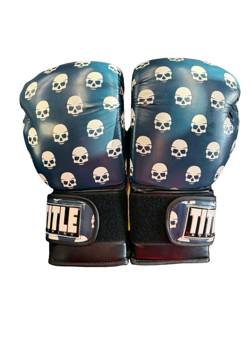 Vist Large View of Product Image Which is Used Title Boxing Gloves Navy Blue LG