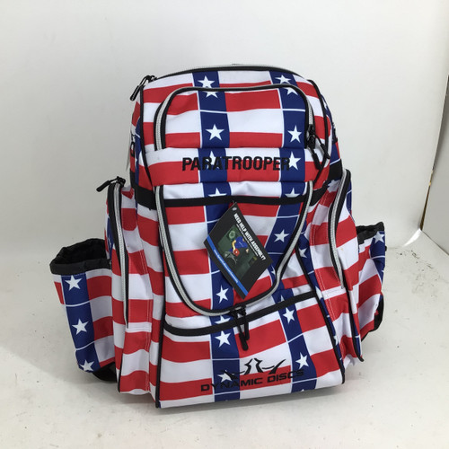 Vist Large View of Product Image Which is Used Dynamic Discs PARATROOPER DISC GOLF BACKPACK Disc Golf Backpack Red