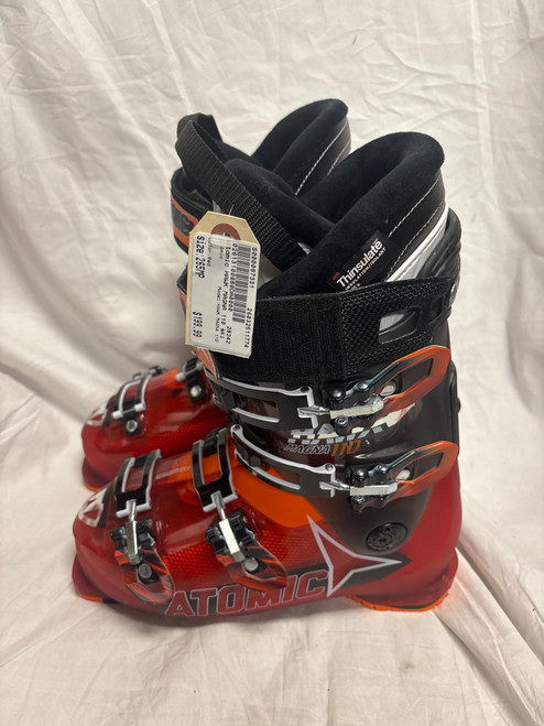 Vist Large View of Product Image Which is Used Atomic HAWK MAGNA 110 Mens DH Ski Boot Red 265 MP - M08.5 - W09.5