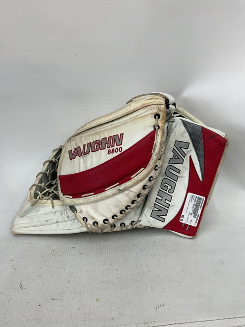 Vist Large View of Product Image Which is Used Vaughn VELOCITY Senior Goalie Catcher Cardinal And White