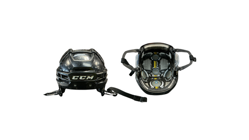 Vist Large View of Product Image Which is Used CCM TACKS 910 Hockey Helmet Only Black SM