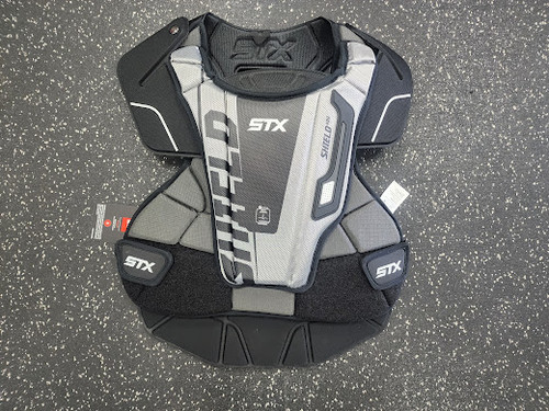 Vist Large View of Product Image Which is STX SHIELD 400 LAX Goalie Chest M Black SM