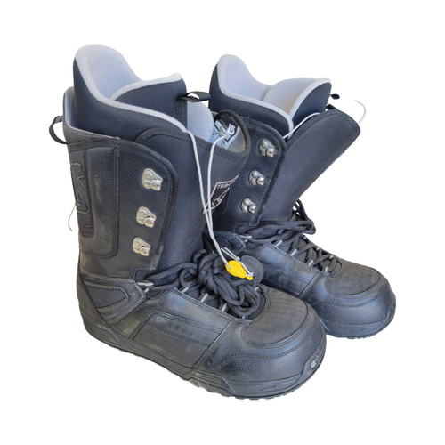Vist Large View of Product Image Which is Used Burton TRIBUTE SB BOOTS SZ13 Mens Snowboard Boots Black Senior 13