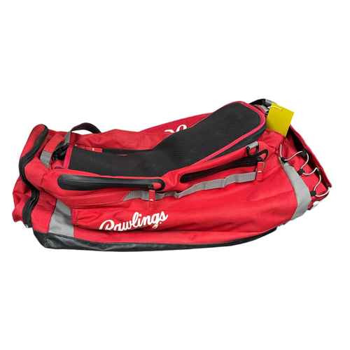 Vist Large View of Product Image Which is Used Rawlings Baseball Player Duffel Bag Red