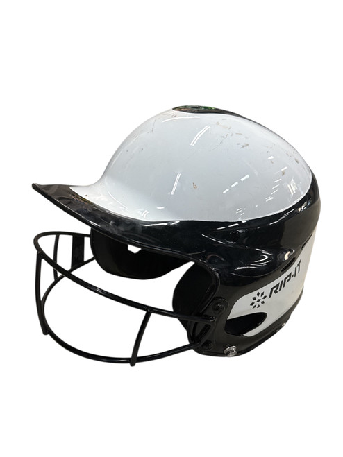 Vist Large View of Product Image Which is Used RIP-IT BB HELMET Batting Helmet w/Mask Black LG