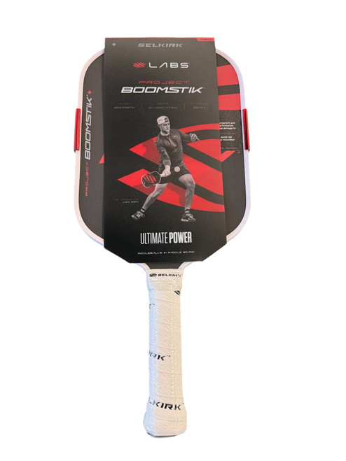 Vist Large View of Product Image Which is Used Selkirk LABS PROJECT BROOMSTICK Pickleball Racquet Red