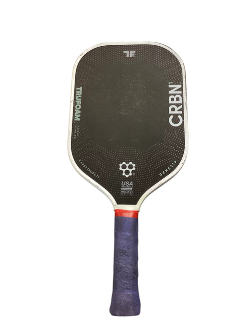 Vist Large View of Product Image Which is Used TRUFOAM CRBN Pickleball Racquet Black