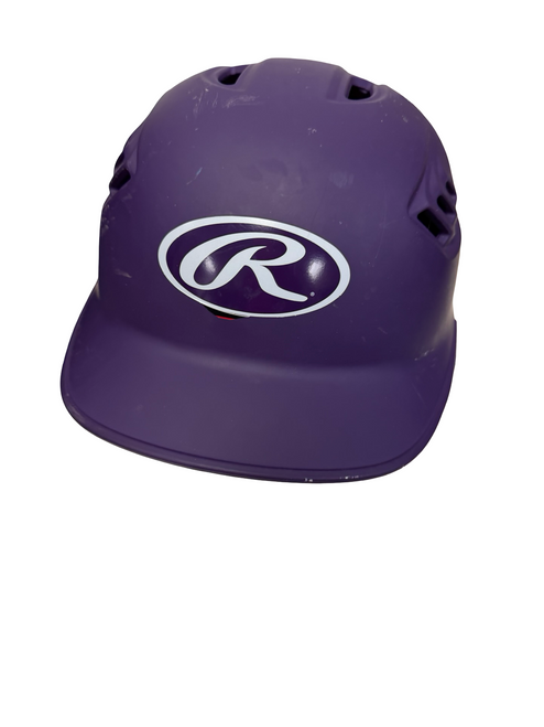 Vist Large View of Product Image Which is Used Rawlings R16J-R1 6 3/8 - 7 1/8 Jr Batting Helmet Purple