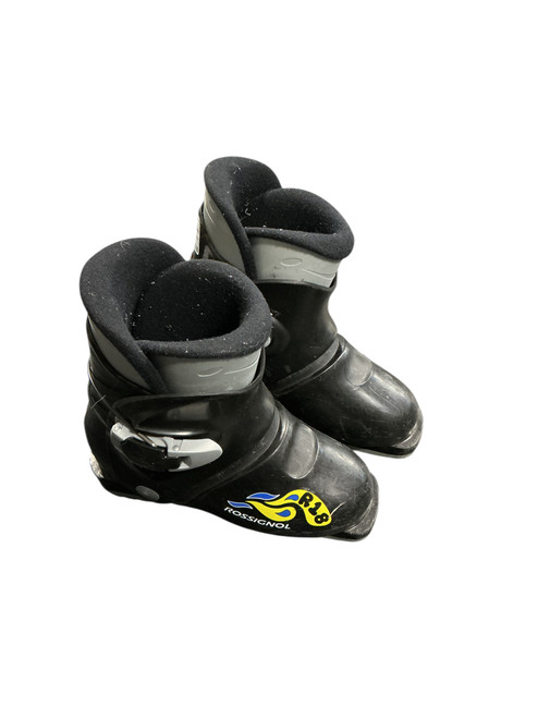 Vist Large View of Product Image Which is Used Rossignol R18 DH BOOT Boys DH Ski Boot Navy Blue 215 MP - J03